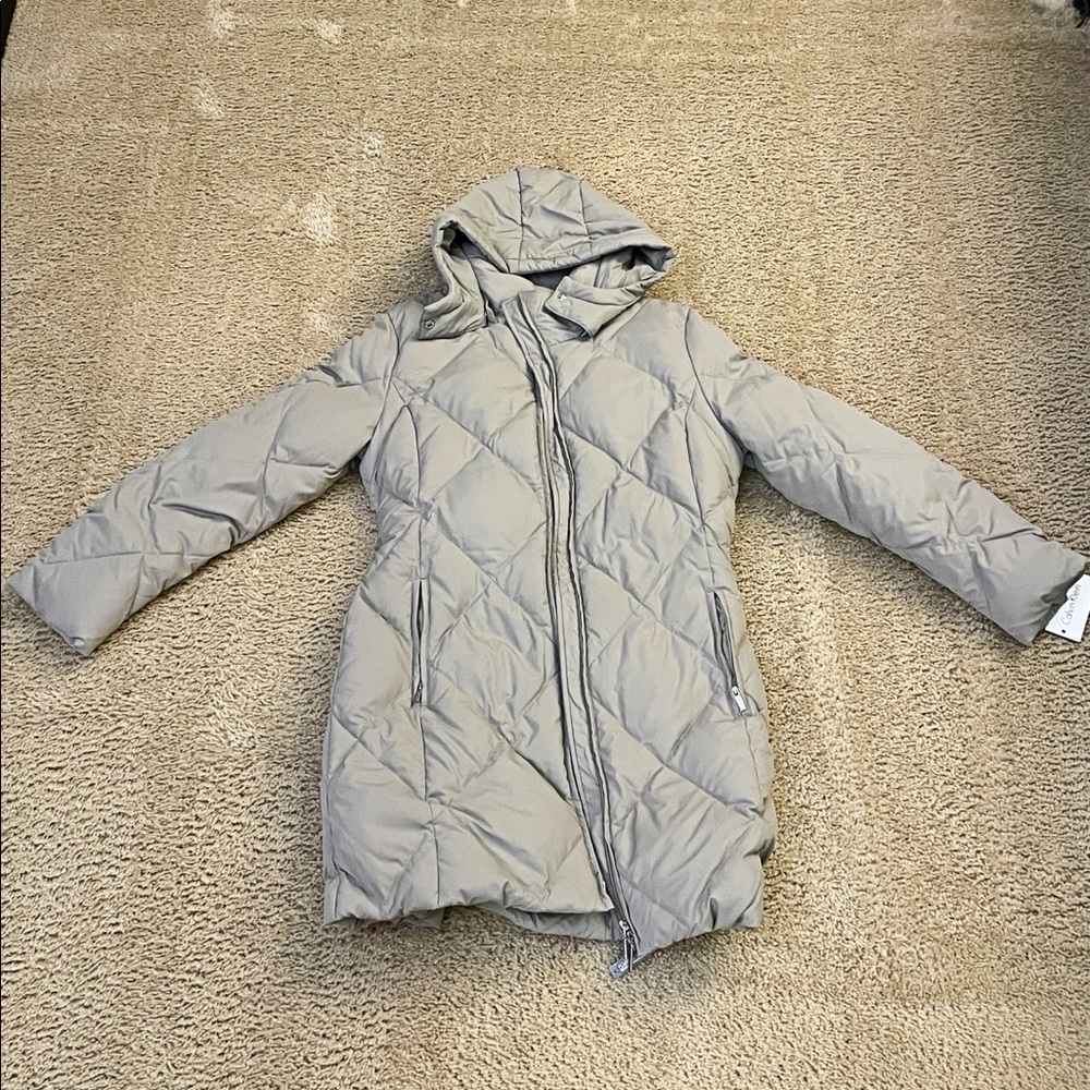 Calvin Klein Winter Jacket Brown/Gray Medium